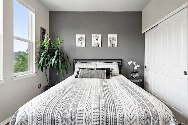 681 W Burgundy St Unit A, Highlands Ranch, CO 80129 - bedroom with a closet and an accent wall