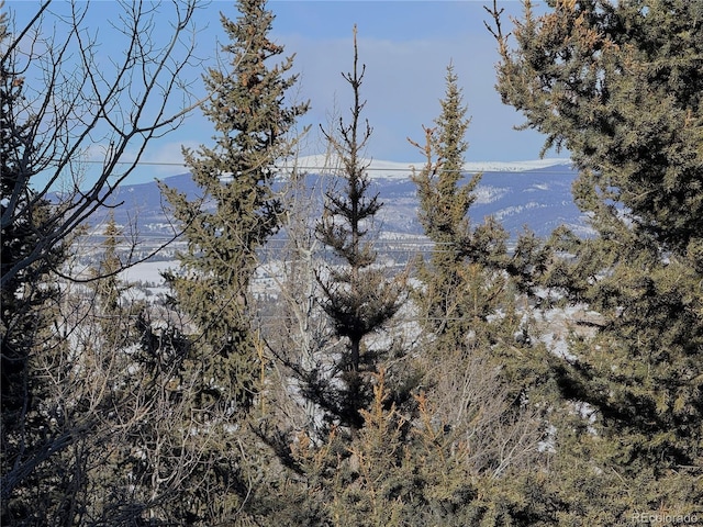 view of landscape with a mountain view