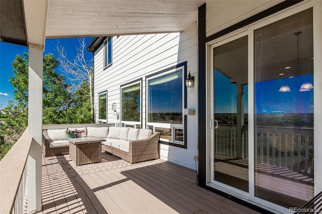 7852 Solstice Way, Castle Rock, CO 80108 - deck featuring outdoor lounge area