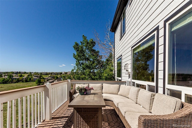 7852 Solstice Way, Castle Rock, CO 80108 - deck featuring an outdoor living space