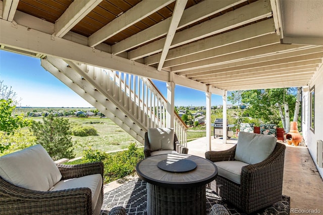 7852 Solstice Way, Castle Rock, CO 80108 - view of patio / terrace with stairway and grilling area
