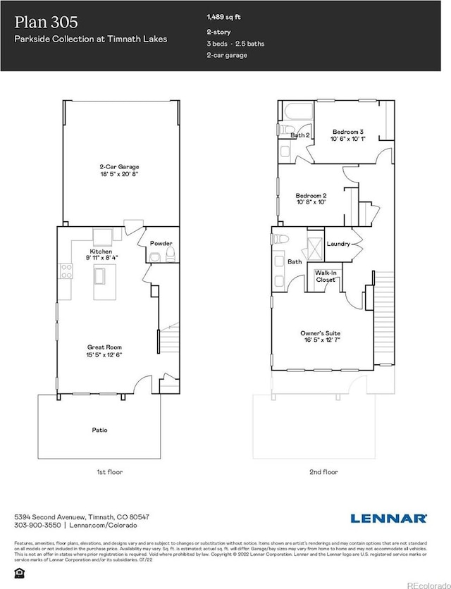 14556 W 91st Ave Unit D, Arvada, CO 80005 - view of property floor plan