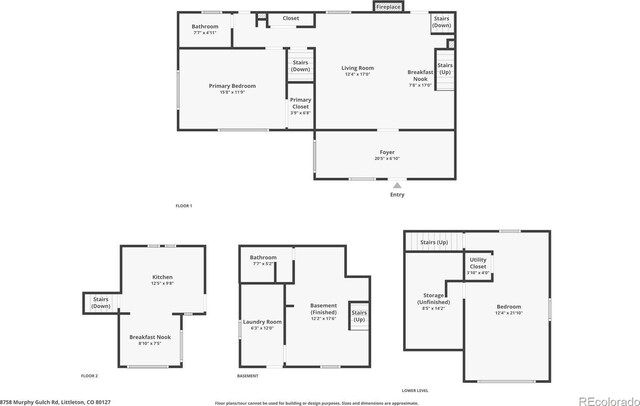 8758 S Murphy Gulch Rd, Littleton, CO 80127 - view of floor plan / room layout