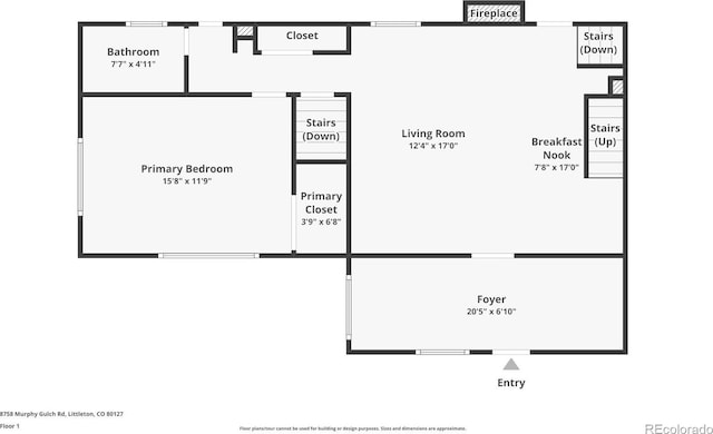 8758 S Murphy Gulch Rd, Littleton, CO 80127 - view of home floor plan