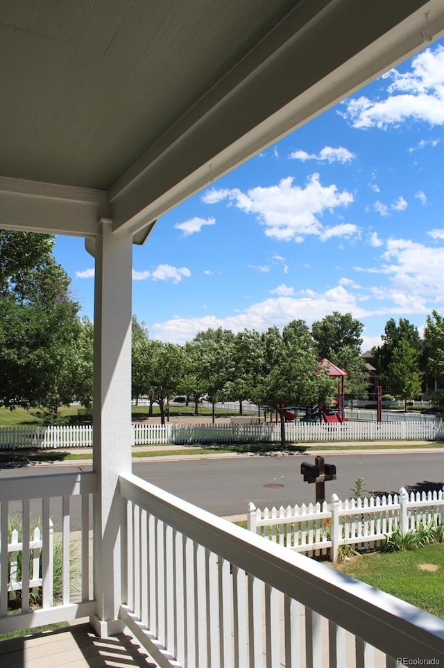 view of balcony