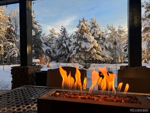 details with a fire pit