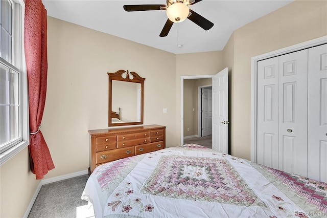 41479 Countryside Cir, Parker, CO 80138 - carpeted bedroom featuring a closet and ceiling fan