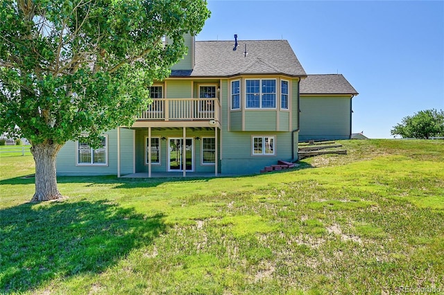 41479 Countryside Cir, Parker, CO 80138 - rear view of property featuring a lawn and a wooden deck