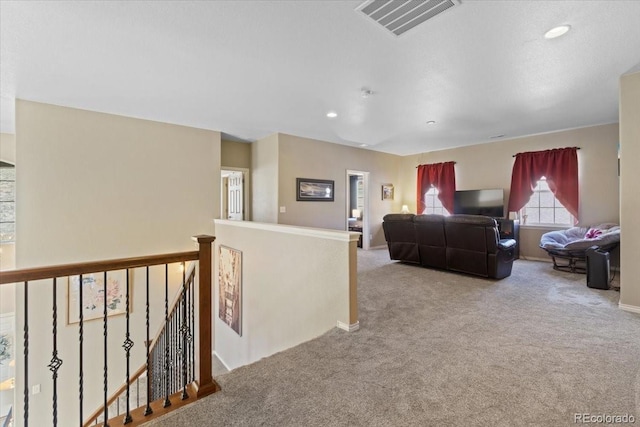 17102 W 85th Pl, Arvada, CO 80007 - carpeted living room featuring recessed lighting and baseboards
