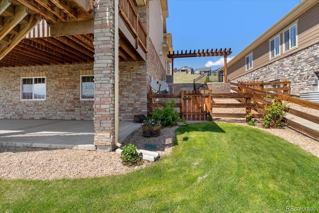 17102 W 85th Pl, Arvada, CO 80007 - view of yard with a gate and a patio area
