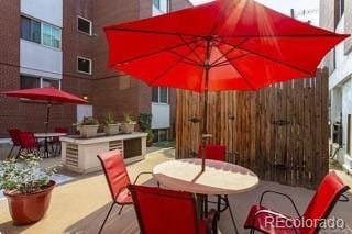 view of patio with outdoor dining space