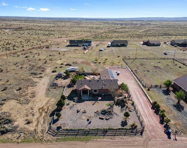 1882 N Rough Rock Ln, Pueblo West, CO 81007 - aerial view of sparsely populated area with a desert landscape
