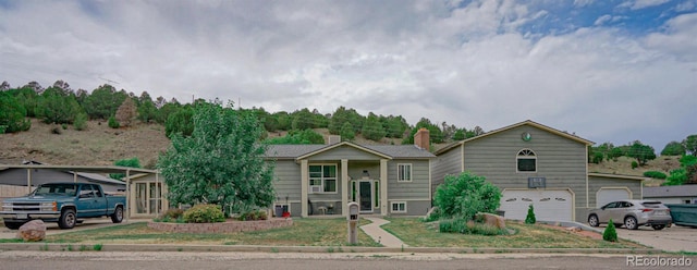 view of front of home featuring a garage