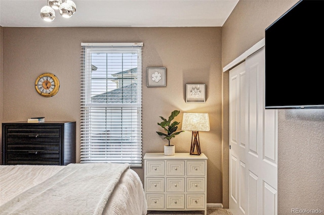 bedroom featuring a closet