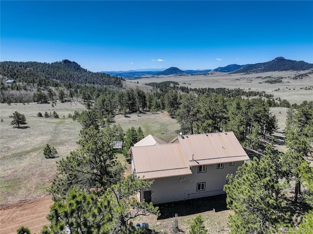777 Deerview Dr, Florissant, CO 80816 - view from above of property featuring a mountainous background