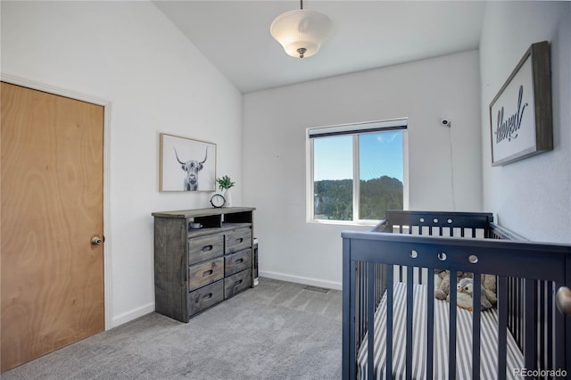 777 Deerview Dr, Florissant, CO 80816 - carpeted bedroom with baseboards and a crib