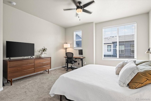 19592 W 93rd Pl Unit C, Arvada, CO 80007 - carpeted bedroom featuring a ceiling fan and baseboards