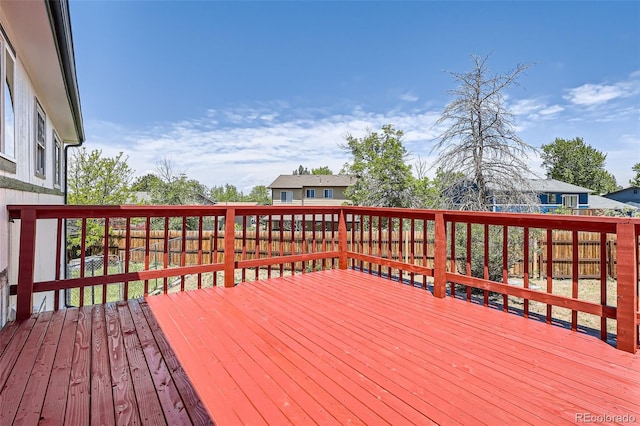 17979 E Oxford Pl, Aurora, CO 80013 - wooden terrace with a fenced backyard