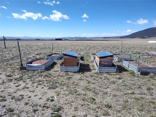 dock area with a rural view