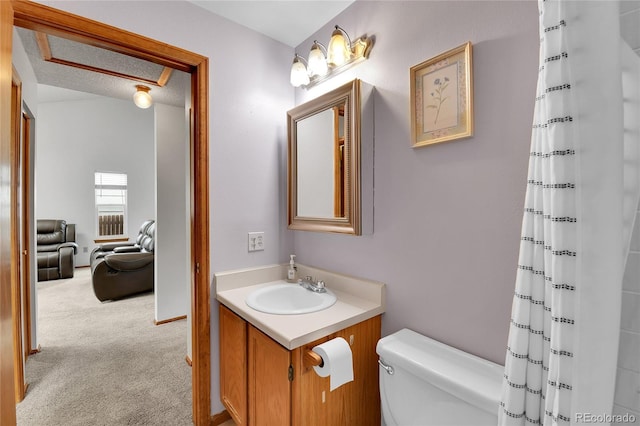5056 E 112th Ct, Thornton, CO 80233 - bathroom featuring vanity and a shower with curtain
