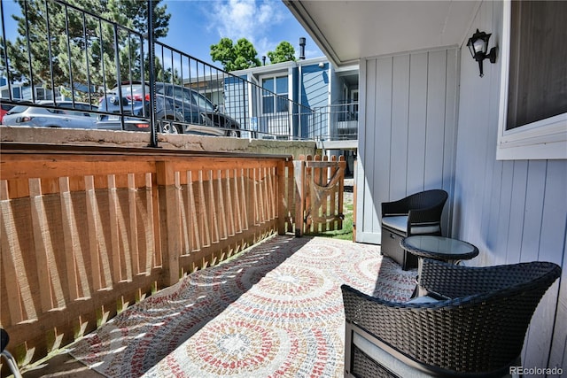 7185 S Gaylord St Unit A, Littleton, CO 80122 - view of patio / terrace with a balcony