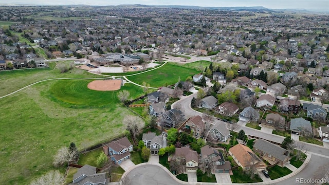 drone / aerial view featuring a residential view