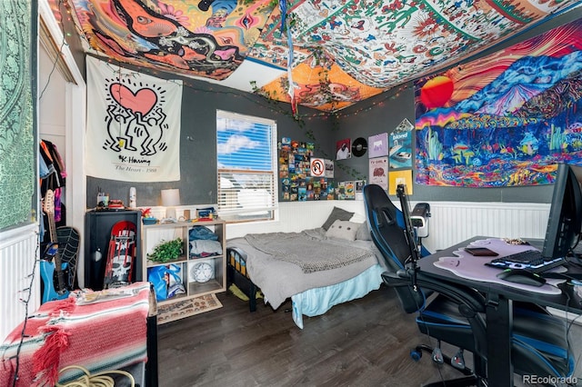 bedroom featuring hardwood / wood-style floors