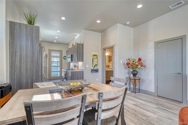 1139 Agate Ln, Poncha Springs, CO 81242 - dining space featuring light wood-style flooring, recessed lighting, and baseboards