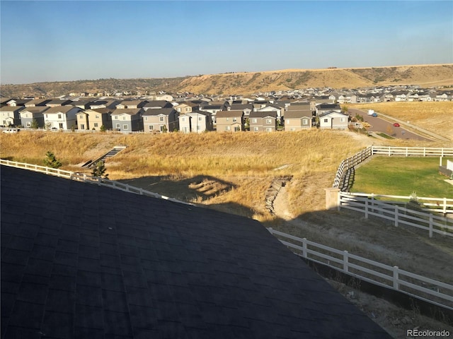 bird's eye view with a rural view