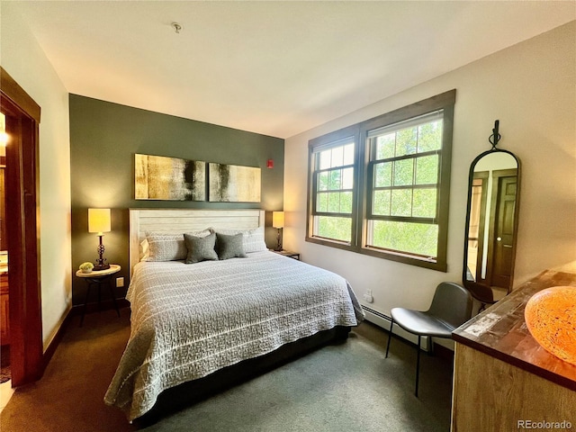 2104 Blue Sky Trl Unit 2-104, Granby, CO 80446 - bedroom with carpet floors and a baseboard radiator