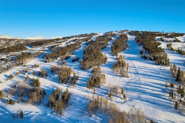 2104 Blue Sky Trl Unit 2-104, Granby, CO 80446 - snowy aerial view featuring a mountain view