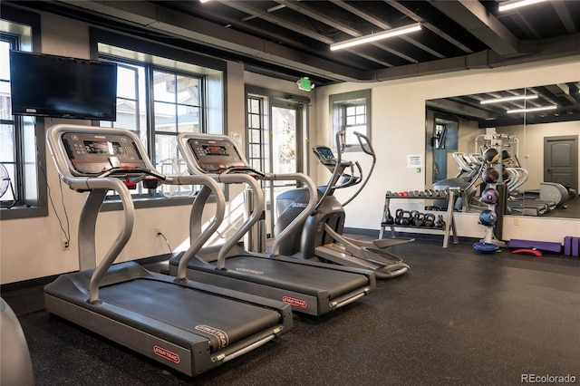 2104 Blue Sky Trl Unit 2-104, Granby, CO 80446 - workout area with plenty of natural light