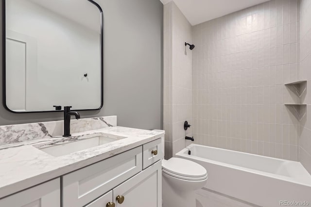 3019 Chase St, Wheat Ridge, CO 80214 - full bathroom with vanity, toilet, and shower / bath combination