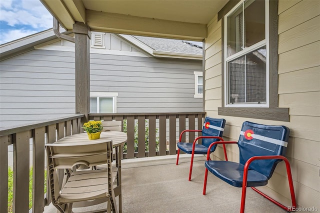 view of balcony