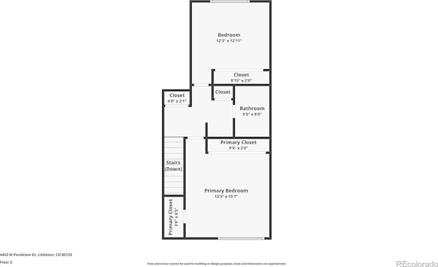 4452 W Pondview Dr, Littleton, CO 80123 - view of property floor plan