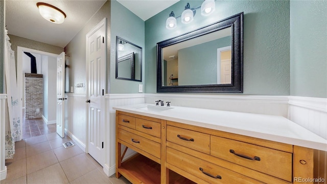 1936 E 144th Dr, Thornton, CO 80602 - bathroom with tile patterned flooring and vanity