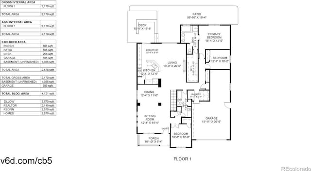 1936 E 144th Dr, Thornton, CO 80602 - view of property floor plan
