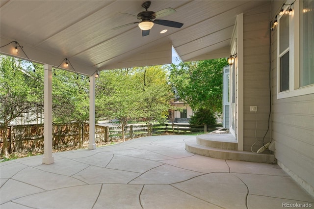 10511 Jaguar Gln, Lone Tree, CO 80124 - view of patio with a ceiling fan