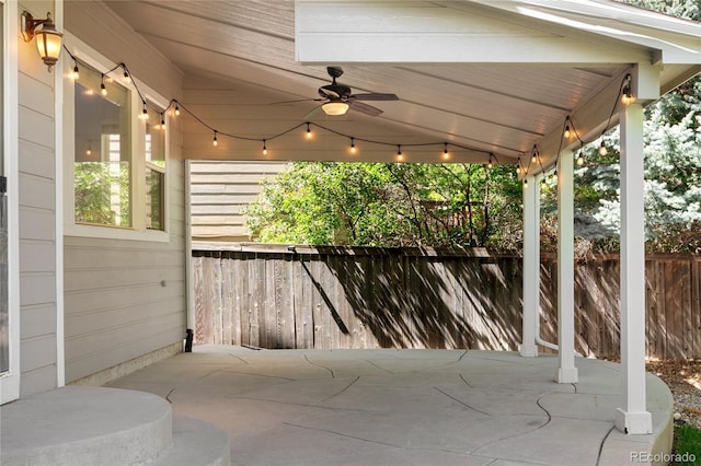 10511 Jaguar Gln, Lone Tree, CO 80124 - view of patio featuring a ceiling fan