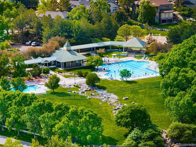 10511 Jaguar Gln, Lone Tree, CO 80124 - bird's eye view of a pool