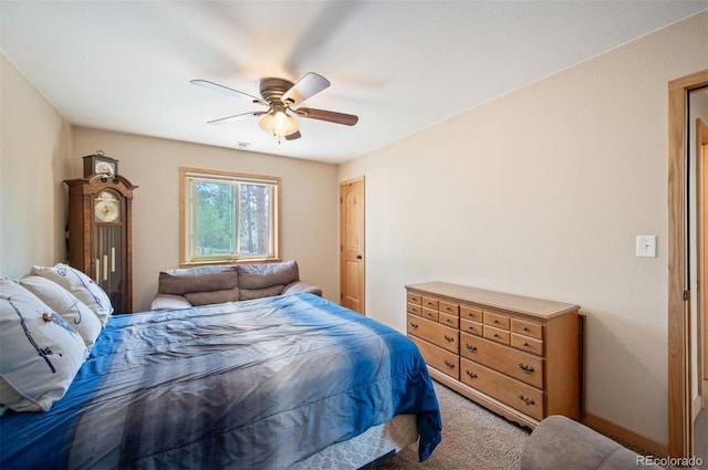 21 Crystal Rock Rd, Bailey, CO 80421 - carpeted bedroom with a ceiling fan