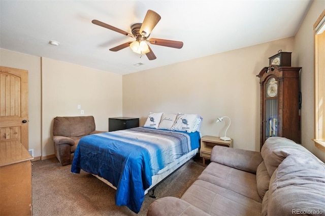 21 Crystal Rock Rd, Bailey, CO 80421 - carpeted bedroom featuring a ceiling fan