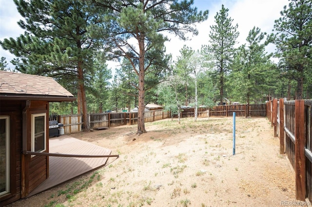 21 Crystal Rock Rd, Bailey, CO 80421 - fenced backyard featuring a deck