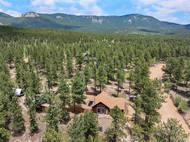 21 Crystal Rock Rd, Bailey, CO 80421 - drone / aerial view of a forest and mountains