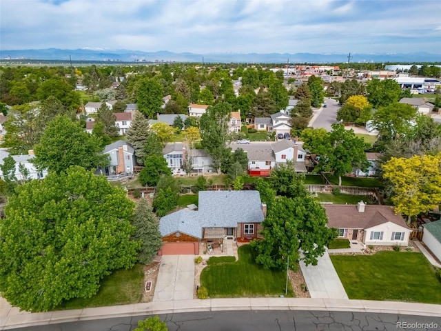 17372 E Prentice Cir, Centennial, CO 80015 - aerial view of residential area with a mountainous background