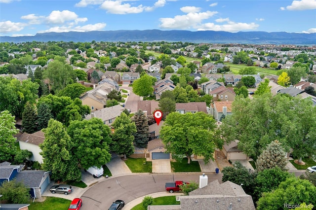 517 Chiswick Cir, Highlands Ranch, CO 80126 - aerial view of residential area featuring a mountainous background