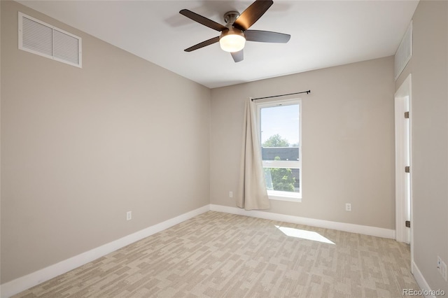 2374 S University Blvd Unit 202, Denver, CO 80210 - unfurnished room featuring ceiling fan, light carpet, and baseboards