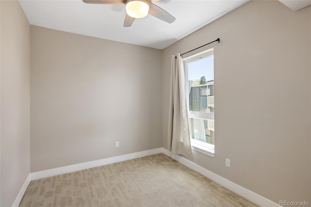 2374 S University Blvd Unit 202, Denver, CO 80210 - unfurnished room featuring ceiling fan, baseboards, and light carpet