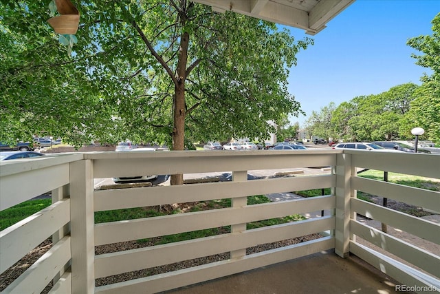 view of balcony