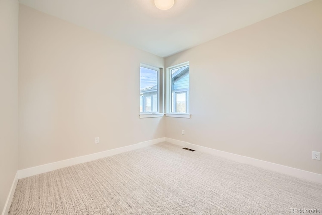 view of carpeted empty room